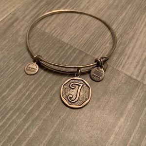 Letter T Alex and Ani silver bracelet